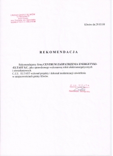 Modernizacja oświetlenia ulicznego w Gminie Klwów