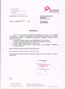 Modernizacja  oświetlenia drogowego  na terenie gminy Mykanów