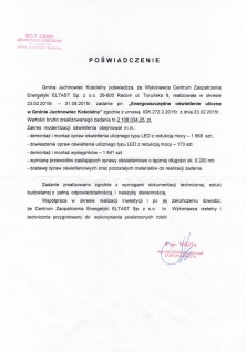 Energooszczędne oświetlenie uliczne w Gminie Juchnowiec Kościelny