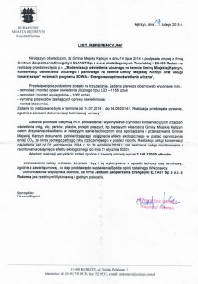 Modernizacja oświetlenia ulicznego na terenie Gminy Miejskiej Kętrzyn