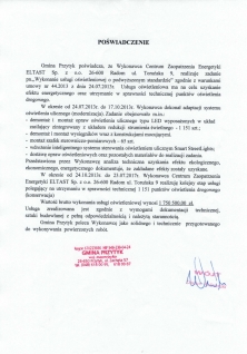 Modernizacja oświetlenia ulicznego w gminie Przytyk