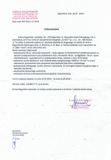 Budowa oświetlenia drogowego na osiedlu Dr Anki w Stąporkowie